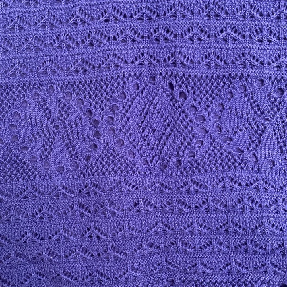 Lilly Pulitzer Paulette Crochet Sweater Shift Dress Spectrum Blue Large - Picture 7 of 7